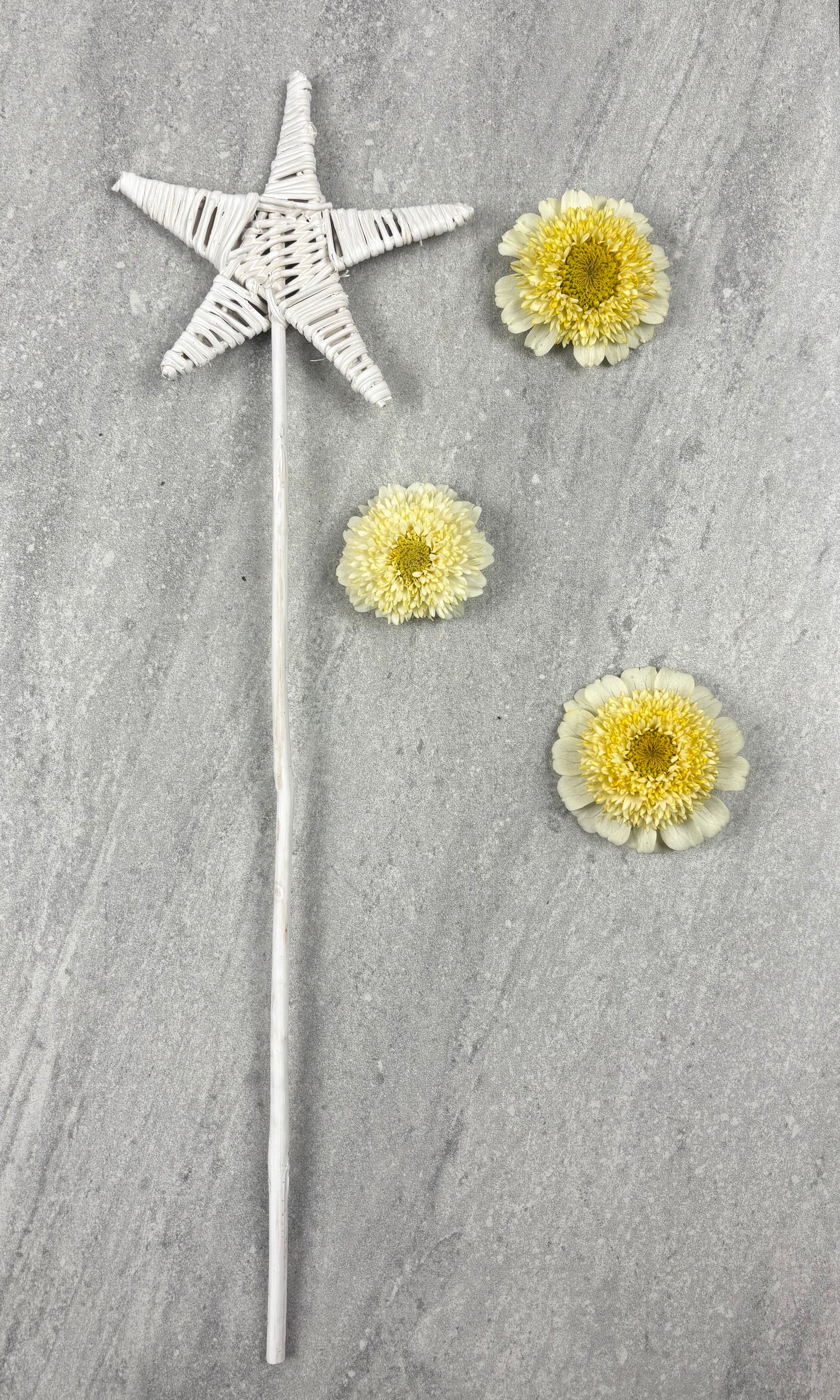 White Wicker Star Pick